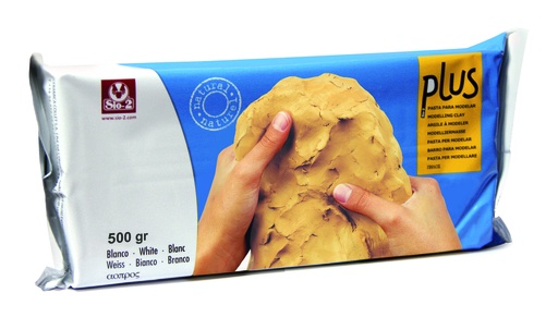 [TPC11493] PLUS - PASTA PER MODELLARE GR.500 - TERRACOTTA (min.ord.4 o multipli)