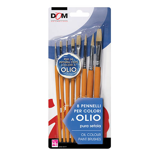 [TPC11650] PENNELLI - BLISTER 8 PEZZI ASS. - OLIO (min.ord.12 o multipli)
