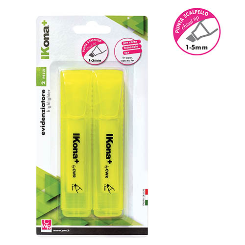 [TPC11672-1] EVIDENZIATORE - BLISTER PZ.2 - GIALLO (min.ord.12 o multipli)