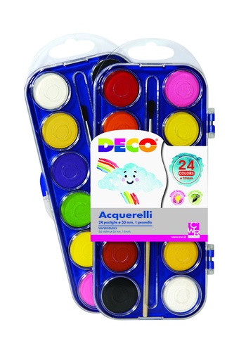 [TPC11745] ACQUERELLI - 24 PASTICCHE MM.30 (min.ord.6 o multipli)