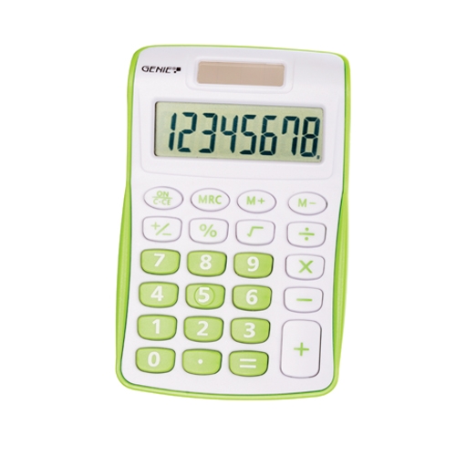 [TPC11901] CALCOLATRICE TASCABILE - VERDE