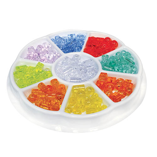 [TPC12047] TAVOLOZZA SOLE DIAM.CM.20 + 200 PERLE TRASPARENTI