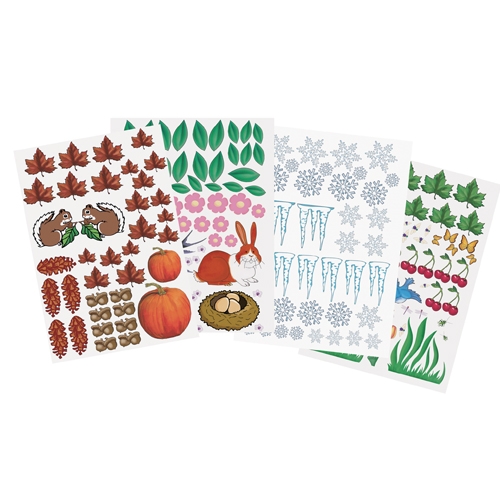 [TPC12052] QUATTRO STAGIONI - SET 4 CARTONCINI CM.35X50 DA RITAGLIARE