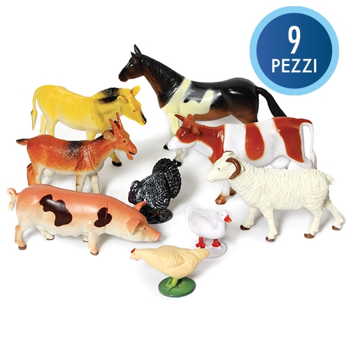 [TPC12075] ANIMALI DELLA FATTORIA - BUSTA 8 PZ.