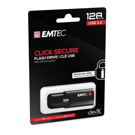 [DEMTD128GB123] Emtec Memoria B120 Clicksecure 128GB