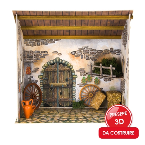 [TPC12122] CAPANNA PRESEPE 3D