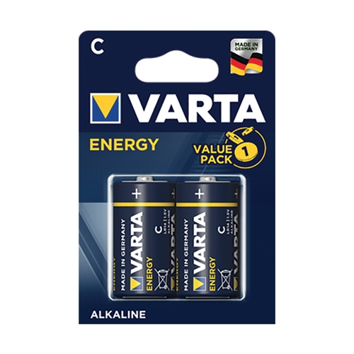 [TPC12155] PILA ENERGY ALCALINE MEZZA TORCIA  - BLISTER 2 PZ. (min.ord.10 o multipli)