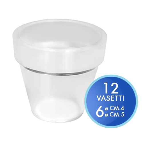 [TPC12233] VASETTO KRISTALL - SET 12 PZ. - MISURE ASSORTITE