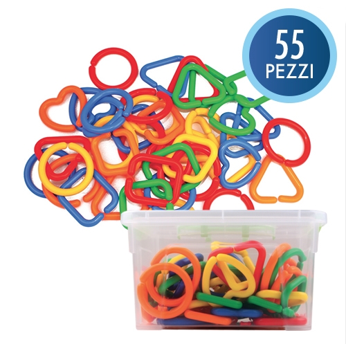 [TPC12332] CATENA DELLA GEOMETRIA - BAULETTO 55 PEZZI