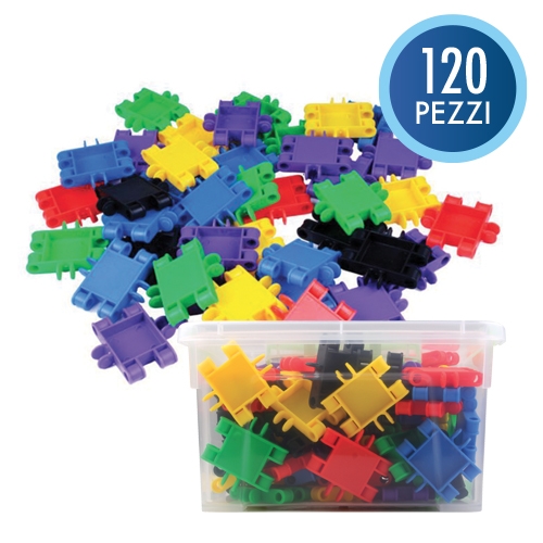 [TPC12341] QUADRETTI CLICK - BAULETTO 120 PEZZI