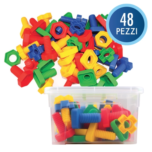 [TPC12343] VITI E BULLONI GIGANTI - BAULETTO 48 PEZZI