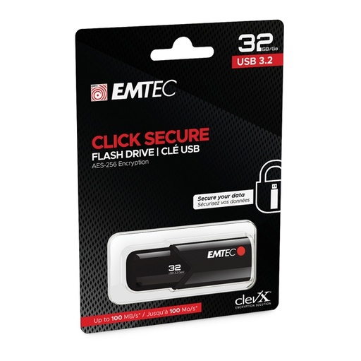 [DEMTD32GB123] Emtec Memoria B120 Clicksecure 32GB