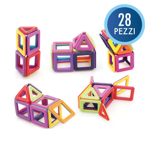 [TPC12357] GEO-MAGNETICA - SCATOLA 28 PEZZI