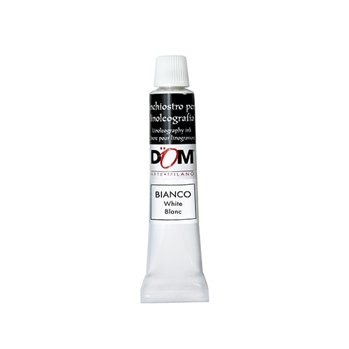 [TPC12457-1] INCHIOSTRO PER LINOLEOGRAFIA - TUBO ML.20 - BIANCO (min.ord.6 o multipli)