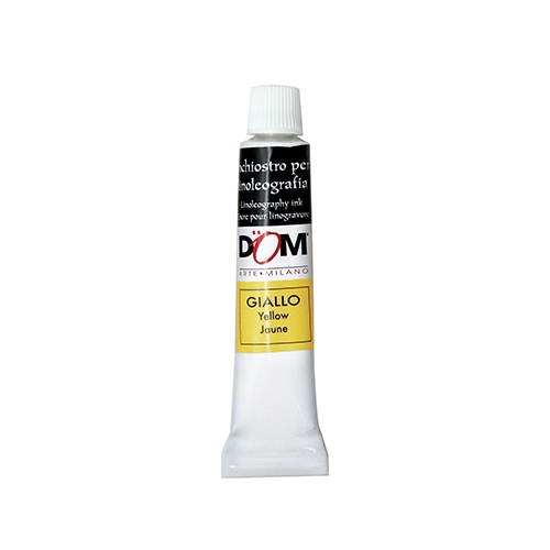 [TPC12457-6] INCHIOSTRO PER LINOLEOGRAFIA - TUBO ML.20 - GIALLO (min.ord.6 o multipli)