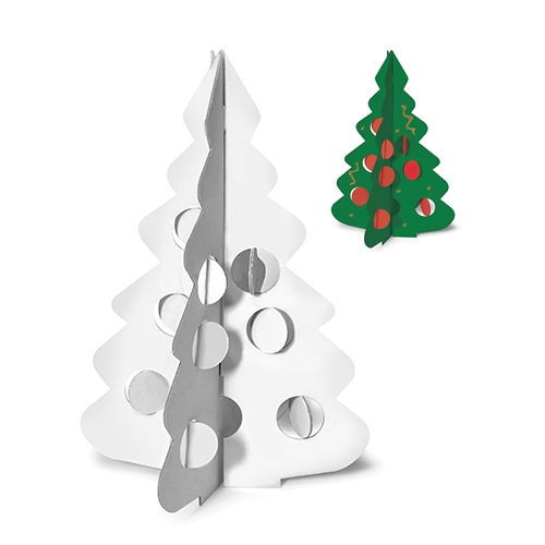 [TPC12511] ALBERO IN CARTONE DA DECORARE CM.30X20 - BUSTA 2 PZ.