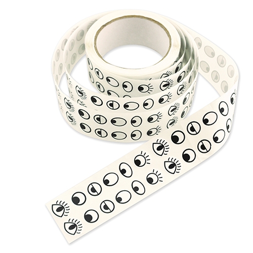 [TPC12603-2] ADESIVI - ROTOLO PZ. 2000 - OCCHIETTI  DIAM. MM. 45