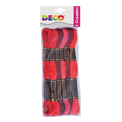[TPC12622-1] FILATI COTONE - MATASSA MT. 8 - SET PZ. 6 - NATALE (min.ord.12 o multipli)