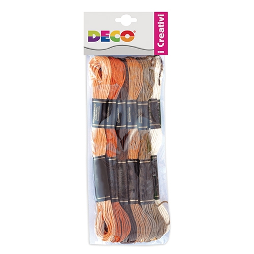 [TPC12622-2] FILATI COTONE - MATASSA MT. 8 - SET PZ. 6 - AUTUNNO (min.ord.12 o multipli)