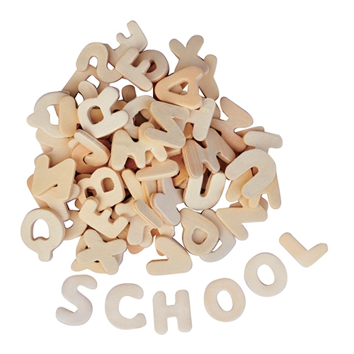 [TPC12641] LETTERE IN LEGNO MM. 20-27 H - SET PZ. 300