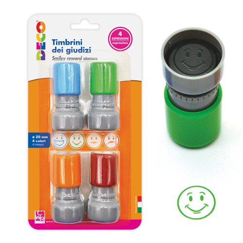 [TPC12655] TIMBRINI DEI GIUDIZI PREINCHIOSTRATI DIAM. MM. 10 - SET PZ. 4