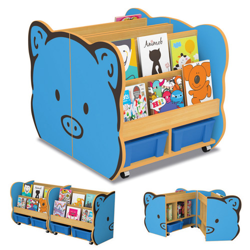 [TPC12874] LIBRERIA PIGGY CM. 60X75X60H