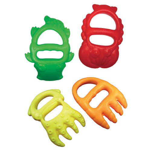 [TPC12894] ARTIGLI ESCAVATORI CM. 17X12 CA - SET PZ. 4 - COLORI ASS.