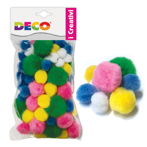 [TPC12933] POMPONS PRIMAVERA - SET PZ. 100