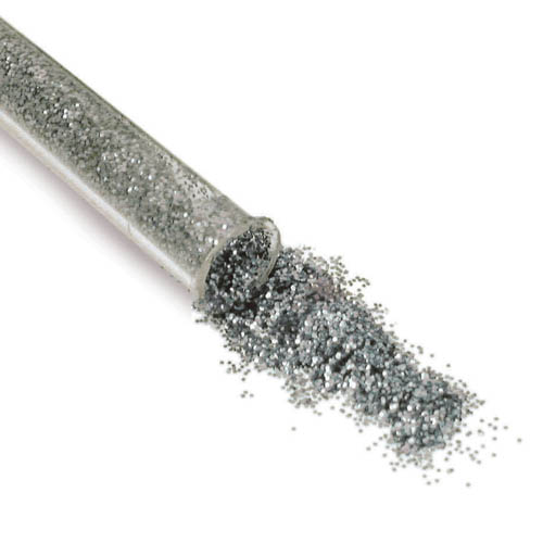[TPC130-1-A] GLITTER - FLACONE ML.12 - ARGENTO (min.ord.24 o multipli)
