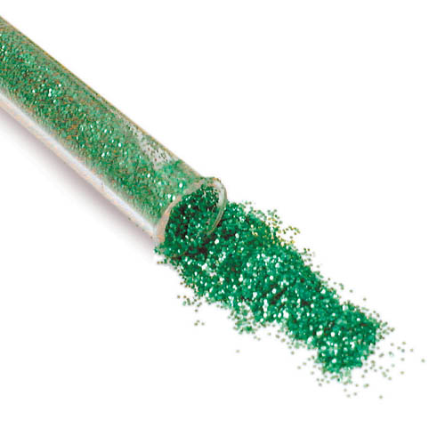 [TPC130-1-V] GLITTER - FLACONE ML.12 - VERDE (min.ord.24 o multipli)