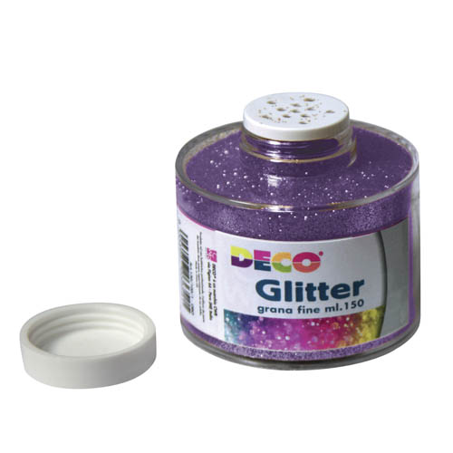 [TPC130-100-10] GLITTER BARATTOLO ML.150 - VIOLA (min.ord.6 o multipli)