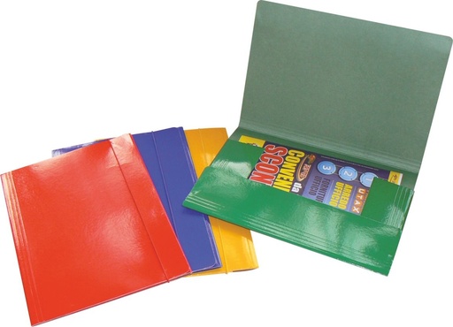 [090131] Cartellina con ELASTICO PRESPAN 25x32 ROSSO SWING