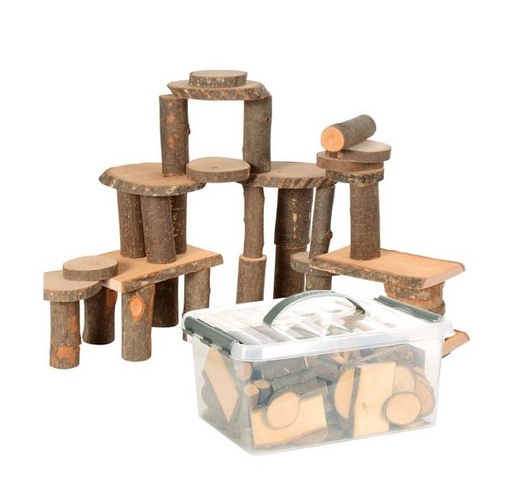 [TPC13196] BLOCCHI NATURALI A TRONCO COSTRUZIONI SET PZ. 790 CIRCA