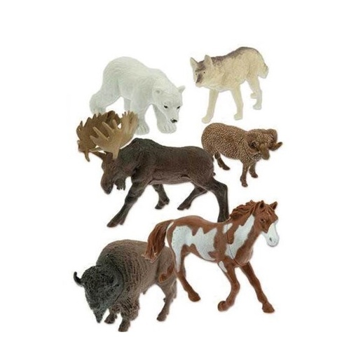 [TPC13340] ANIMALI DELLA TUNDRA - BUSTA 6 PEZZI