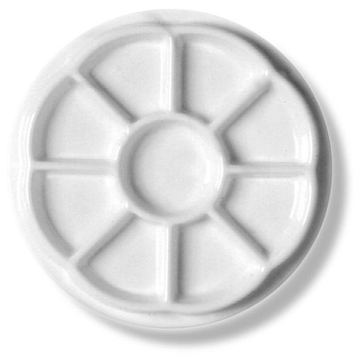 [TPC190] TAVOLOZZA SOLE DIAM. CM. 20 CON 9 SCOMPARTI (min.ord.10 o multipli)