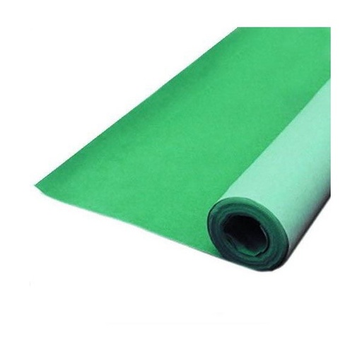 [TPC2110-2] CARTA VELLUTATA ROTOLO MT. 5 - H CM. 70 - VERDE CHIARO (min.ord.10 o multipli)
