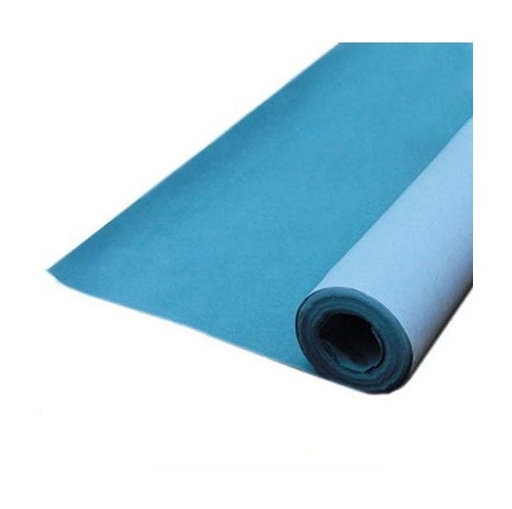 [TPC2110-5] CARTA VELLUTATA ROTOLO MT. 5 - H CM. 70 - AZZURRO (min.ord.10 o multipli)