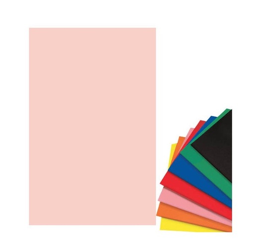 [TPC2120-6X10] 10 FOGLI CARTA VELLUTATA CM. 50x70 - ROSA