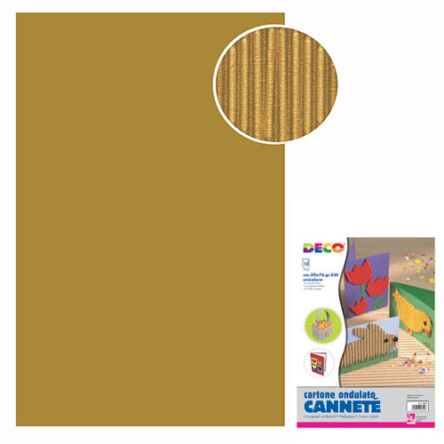 [TPC2206-16] CANNETE' - BUSTA 10 FOGLI CM.50X70 - MARRONE CHIARO