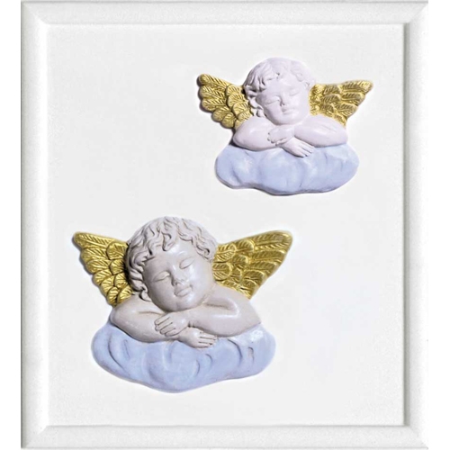 [TPC2780-19] FORMA RILIEVO CM. 21x23 - ANGELI/NUVOLE