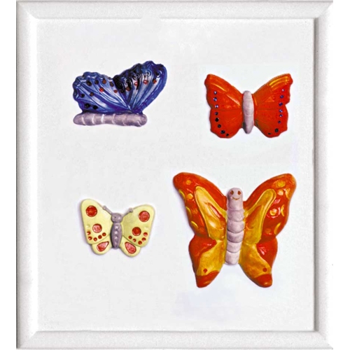 [TPC2780-28] FORMA RILIEVO CM. 21x23 - FARFALLE