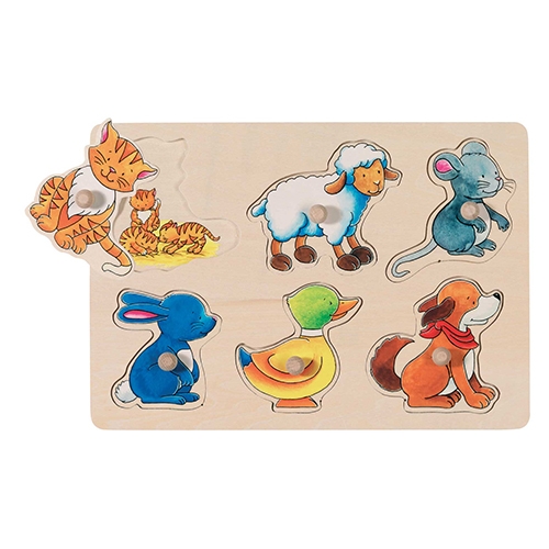 [TPC57929] PUZZLE ALZA E GUARDA CM.30X21 - MAMMA E FIGLIO (6 PZ.)