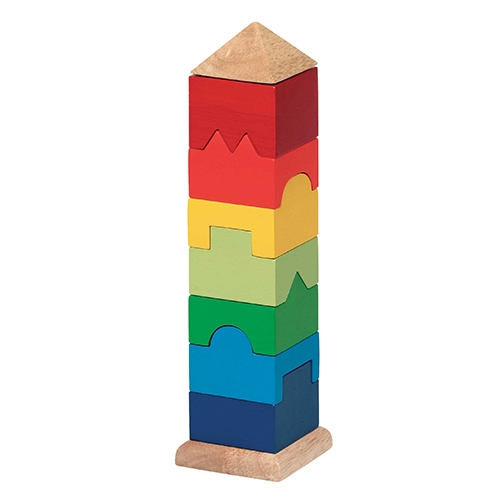 [TPC58893] TORRE IMPILABILE IN LEGNO (9 PZ.)