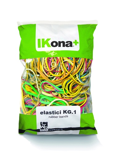 [TPC63] ELASTICI - BUSTA KG.1 - ASSORTITI (min.ord.4 o multipli)