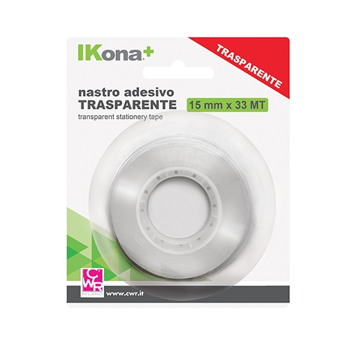 [TPC64-1533-BL] NASTRO ADESIVO TRASP. MM.15X33MT BLISTER (min.ord.24 o multipli)