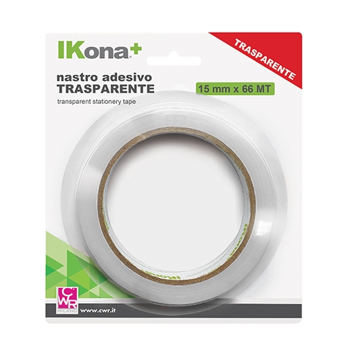 [TPC66-1566-BL] NASTRO ADESIVO TRASP. MM.15X66MT BLISTER (min.ord.24 o multipli)