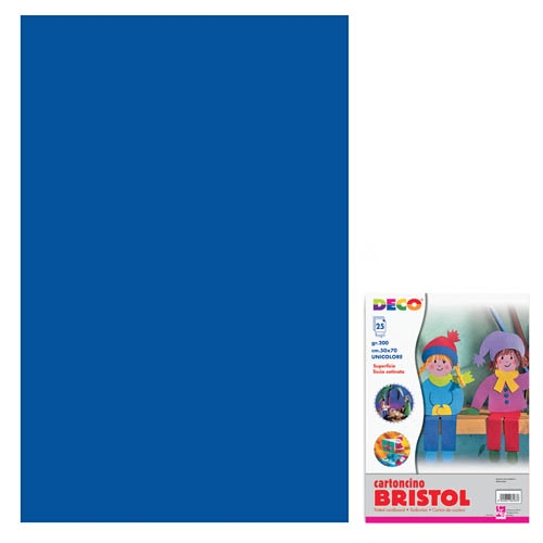 [TPC717-1-06] CARTONCINO BRISTOL CM.50X70 - BLU (min.ord.25 o multipli)