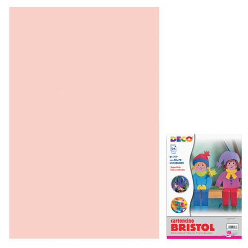 [TPC717-1-10] CARTONCINO BRISTOL CM.50X70 - ROSA (min.ord.25 o multipli)