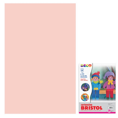 [TPC718-10] CARTONCINO BRISTOL CM.70X100 - ROSA (min.ord.125 o multipli)