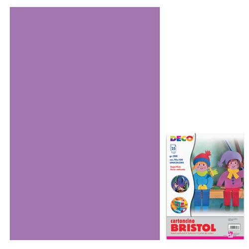 [TPC718-13] CARTONCINO BRISTOL CM.70X100 - VIOLETTO (min.ord.125 o multipli)